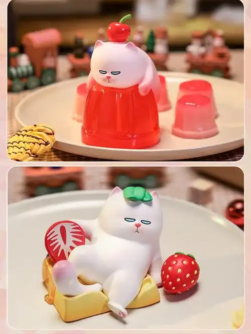 vivicat悠悠美食系列盲盒pop·mart泡泡·玛特潮流创意寿司棒棒糖果冻