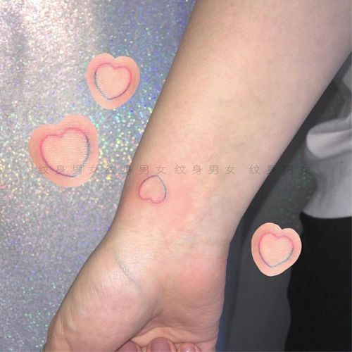 纹身贴防水女持久小清新可爱手腕爱心ins风纹身