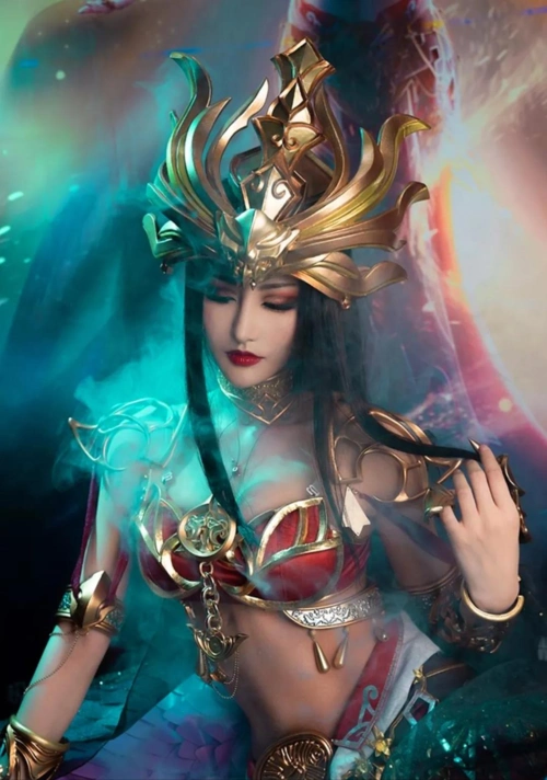 斗破苍穹美杜莎女王cos来比美魇寥lg灵气十足腐团儿封神