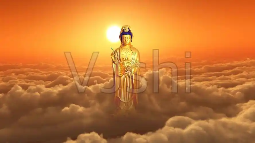 观音菩萨下凡_1920x1080_高清视频素材下载(编号:875293)_舞台背景_光