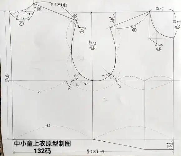 5【袖笼深】背宽线