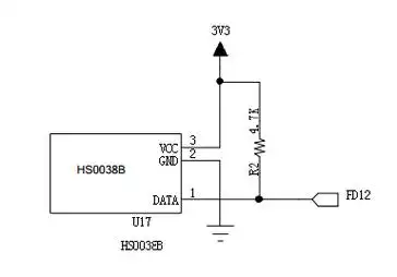 【转载】红外遥控hs0038b接法