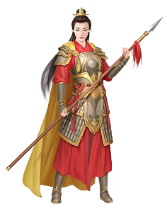 com采集尤思灵采集到将军—女1立绘_古风_手绘_美女半身_看图_橙光