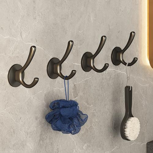 挂钩强力粘胶墙壁壁挂衣钩进门玄关墙上挂衣架门后免打孔粘钩浴室