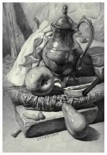 素描静物临摹初级