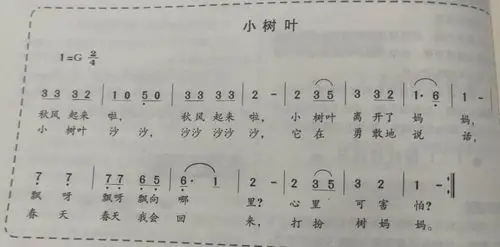活动六:歌曲《小树叶》会唱歌曲.