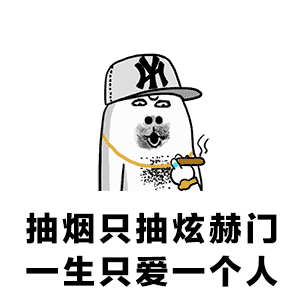 抽烟只抽炫赫门,一生只爱一个人_表情包_斗图图片