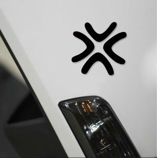 汽车反光贴纸装饰拉花13024愤怒生气爆筋个性汽车装饰贴