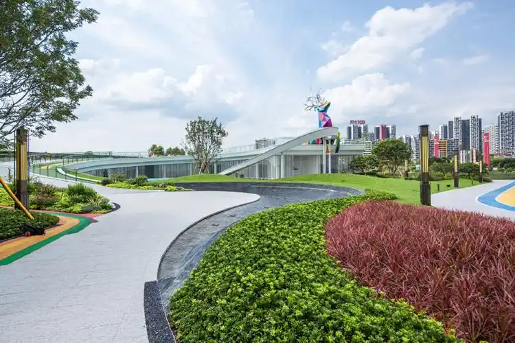 佳兆业清远城市广场公园柏涛景观