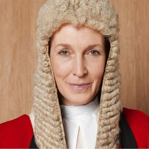 巨尤素cosplay男女法官专用假发动漫 卷假发 灰假发无刘海假发