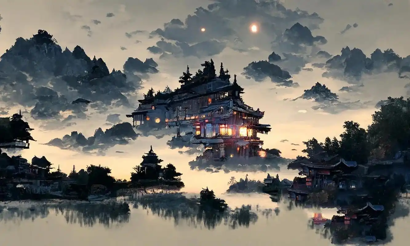 中国夜色古风壁纸91