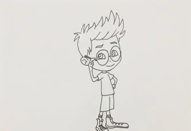 天才威的简笔画