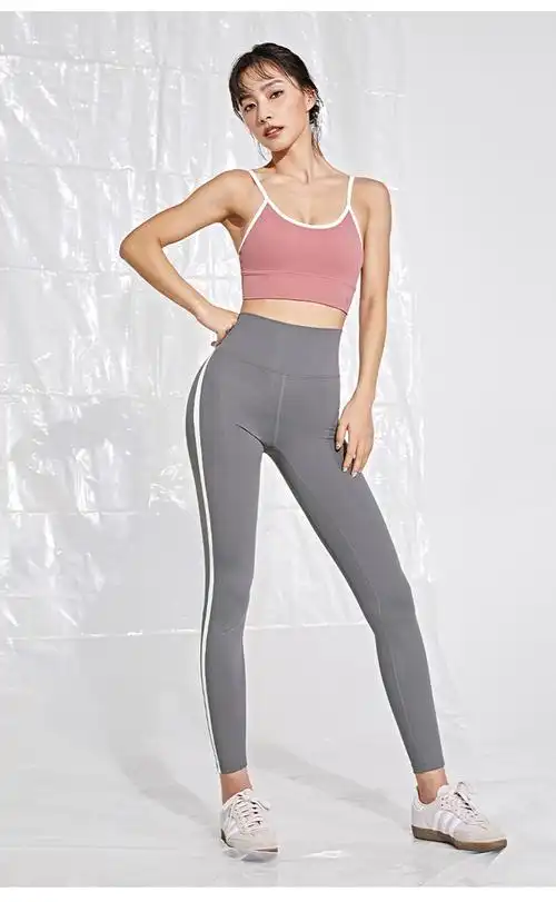 loli 健身瑜伽裤春季速干紧身裤女高腰打底裤弹力跑步运动裤 午夜黑 l