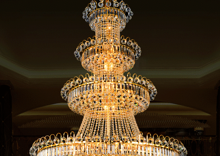 简约奢华水晶吊灯客厅餐厅别墅复式楼梯酒店工程会所大灯三层圆形