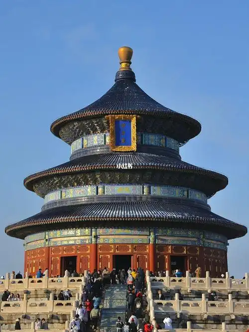 北京冬日里的天坛公园