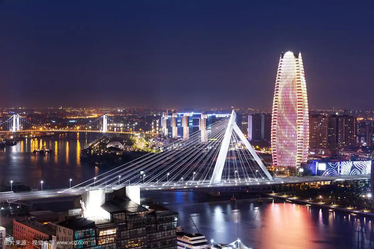 宁波城市风光夜景