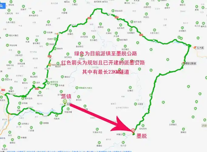 规划建设中的派墨公路