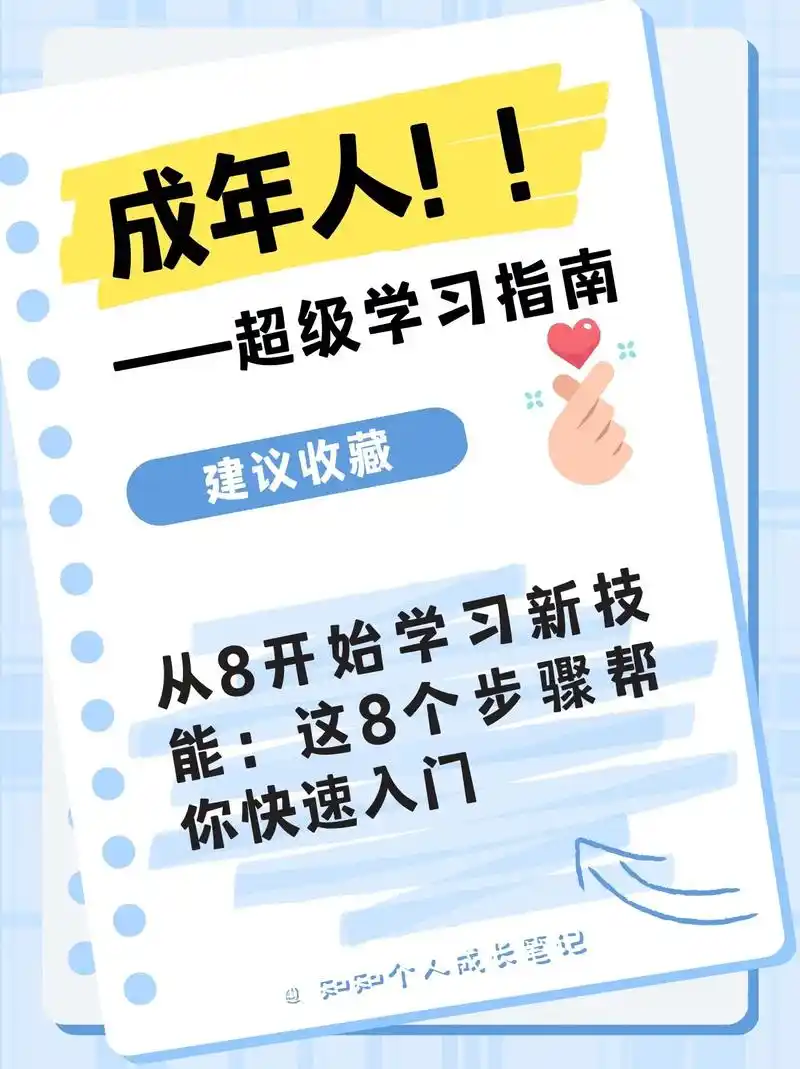 从零开始学习新技能8个步骤帮你快速入门