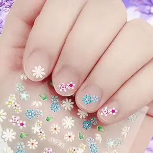 儿童指甲贴小孩手指贴画花朵小花可爱指甲贴纸贴花宝宝孕妇指甲贴