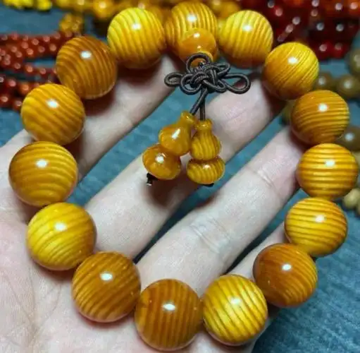 北沉香琥珀木东北琥珀木原木料松明子沉化老料北沉香手串全透固化手串