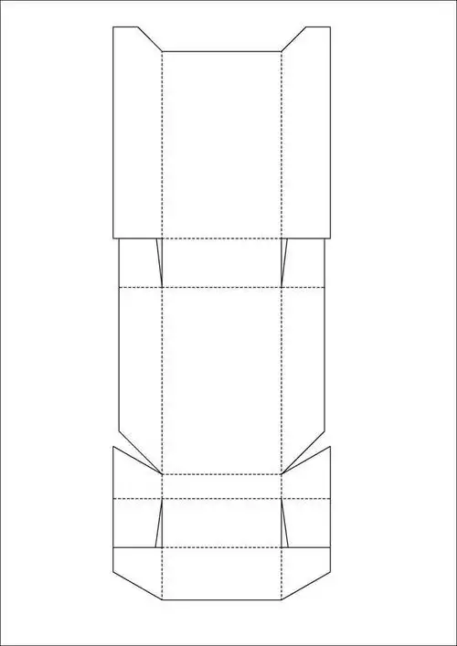 纸艺烟盒diy成品照与图纸