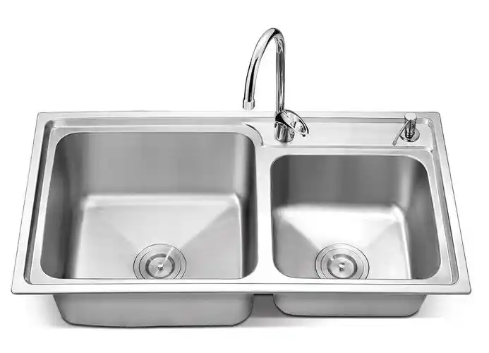 605名家水槽-厨房水槽小r角焊接水槽-子母槽-台上盆-洗菜盆厨盆-加厚