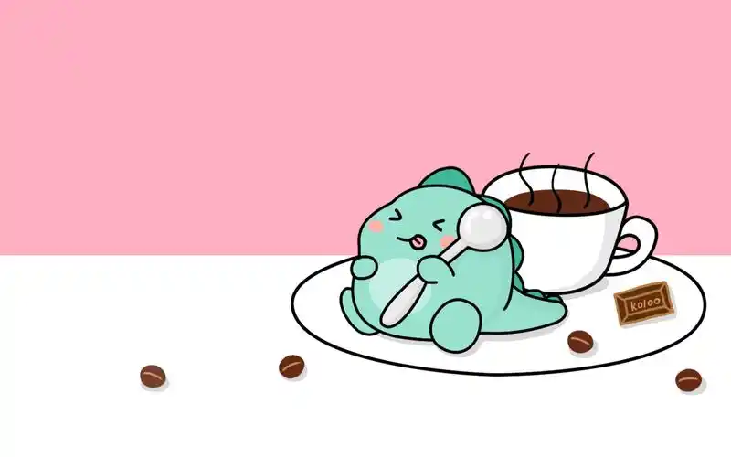 空洛洛 可爱卡通恐龙宽屏壁纸壁纸图片