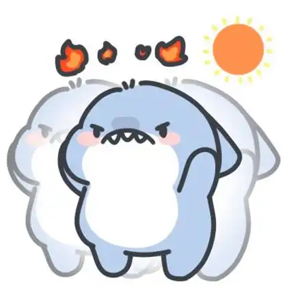 鲨鱼头像可爱动漫