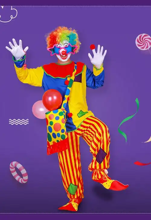 裙子小丑衣服女服装 裙子成人道具服饰马戏团开幕式搞怪搞笑演出服 四