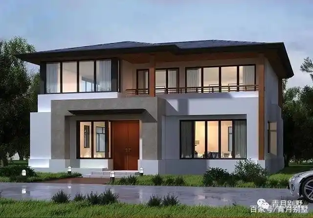 8米二层现代小别墅,时尚简约,新的一年安享岁月静好