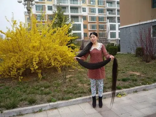 季文娟近3米的超级长发