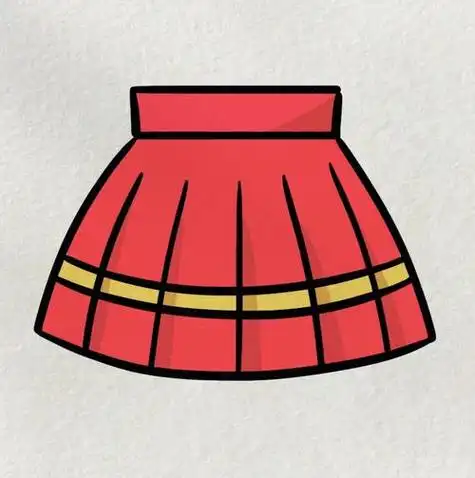 简笔画卡通版裙子