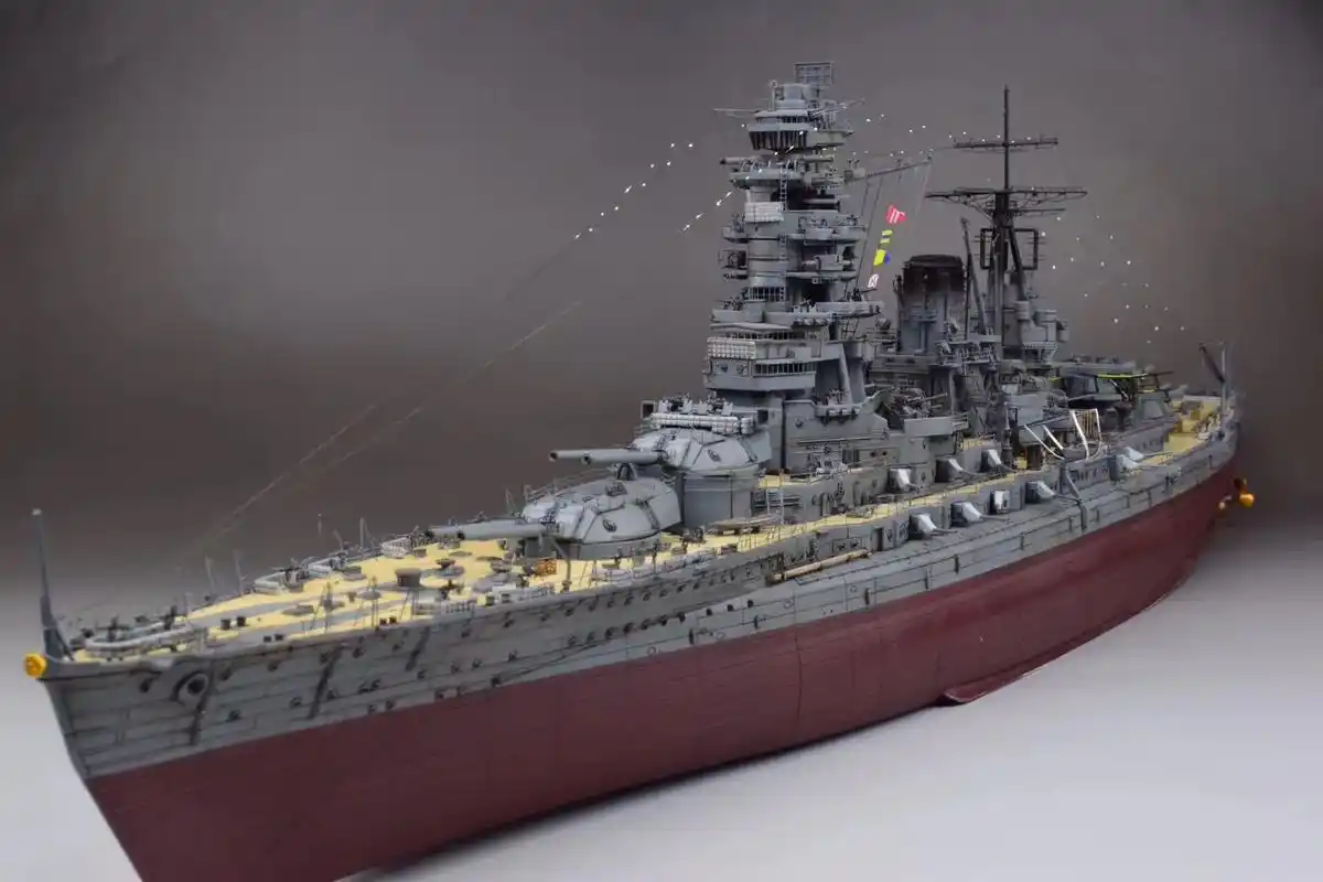 发一些之前做的长门号战列舰过程图  战舰世界r系7级 鲨#船 - 抖音