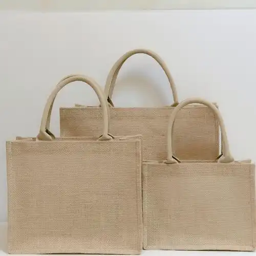 现货muji无印良品 黄麻袋定制购物袋 手拎袋收纳袋 小红书推荐