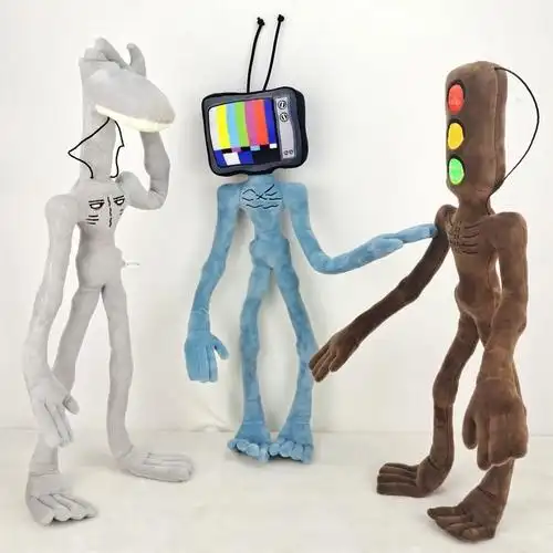 跨境siren head路灯人毛绒玩具公仔搞怪玩偶汽笛人圣诞万圣节礼物