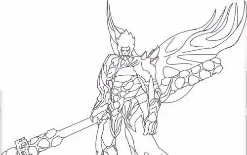 王者荣耀孙悟空地狱火怎么画