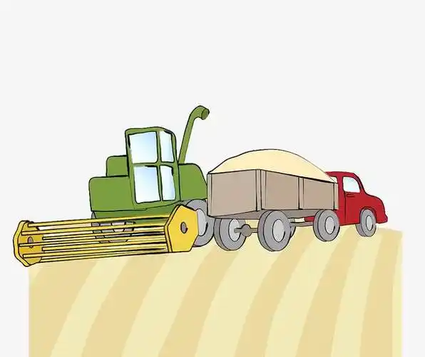 收割机简笔画 联合收割机简笔画