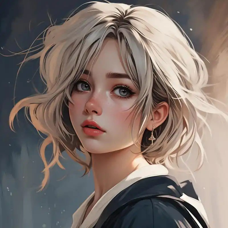 🌟伪厚涂女孩头像大赏🌟 探索伪厚涂风格的女孩头像,每一张都散发