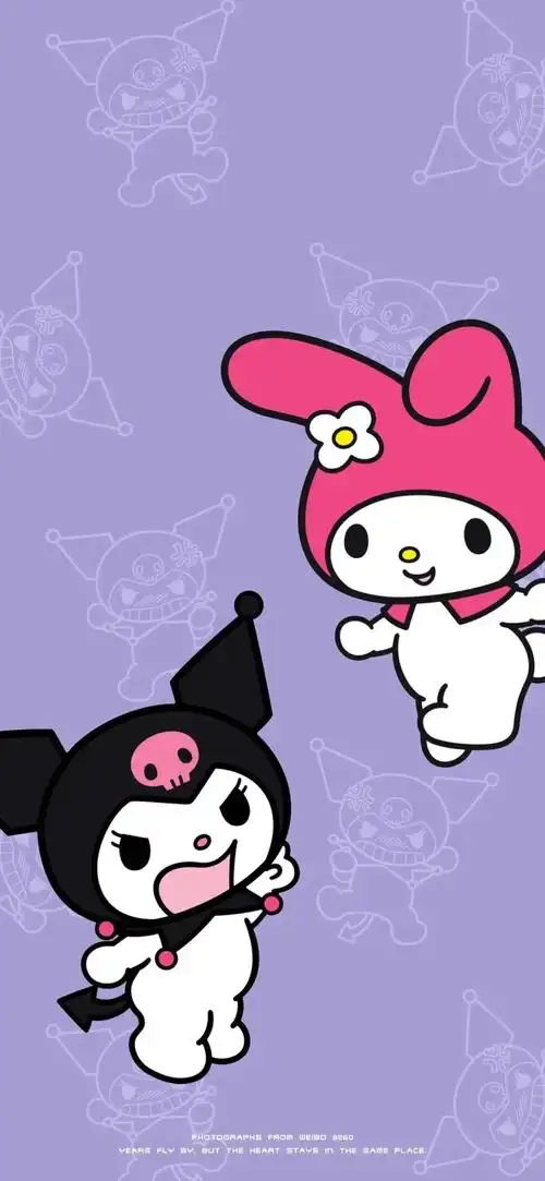 永远钟爱库洛米和美乐蒂_手机壁纸_动漫卡通手机壁纸_我要个性网