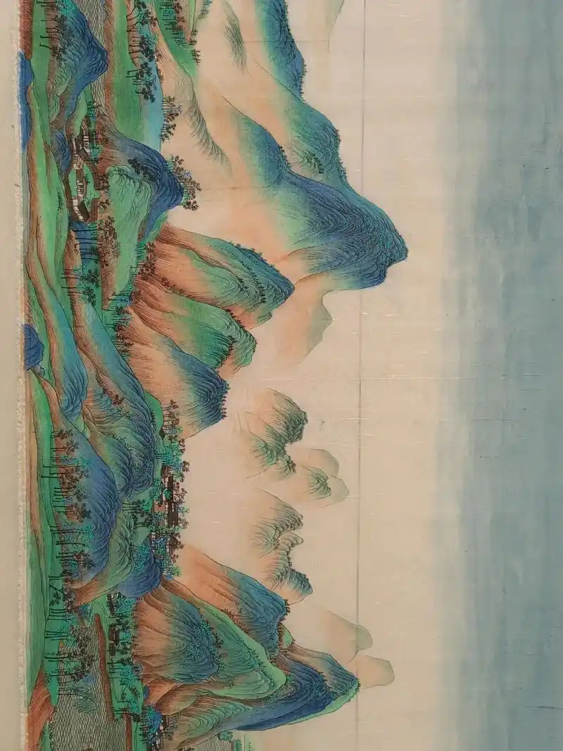 王希孟千里江山图绢本511196批发