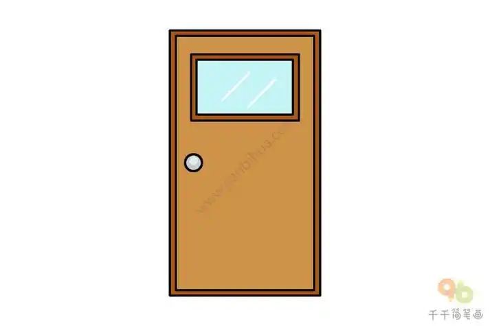 幼儿卡通门简笔画