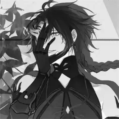 独一无二黑白动漫头像图片