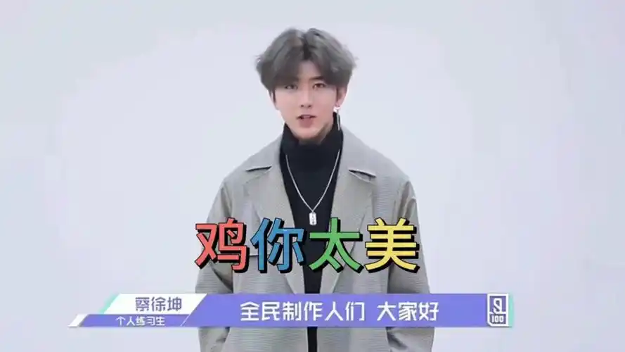 粉丝自制洗脑神曲蔡徐坤最新单曲《鸡你太美》-坤坤主演
