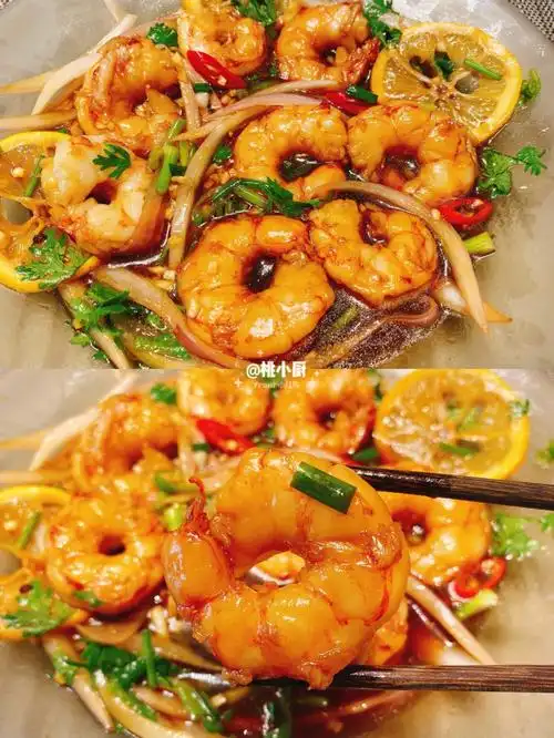今天又来做泰式凉拌酸辣柠檬虾啦,妈妈超级爱吃我做的这个捞汁柠檬虾