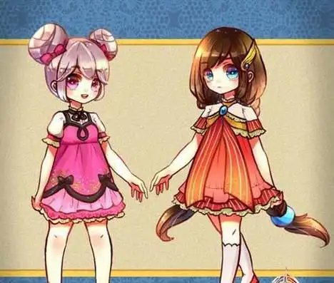 王者荣耀人物的简笔画大乔小乔