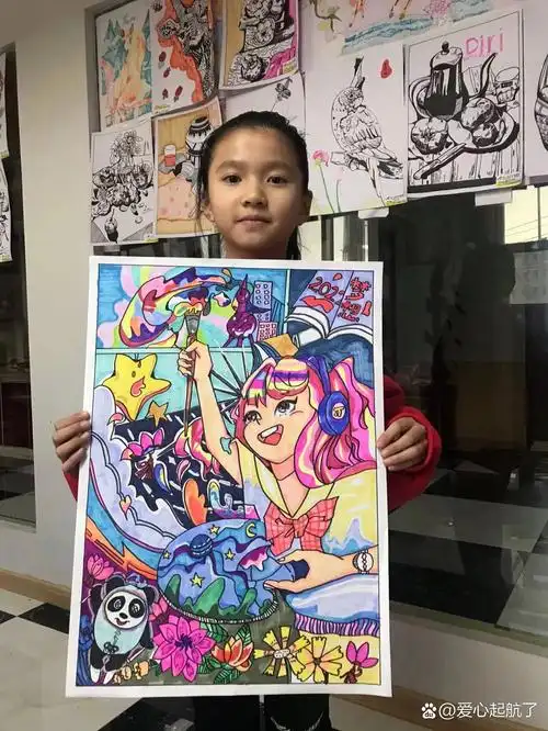 三年级科幻画寒假作品