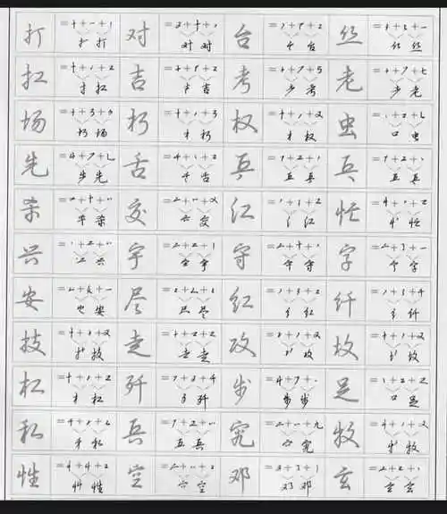 数字化练字法一学就上手一练就上瘾的行书密码