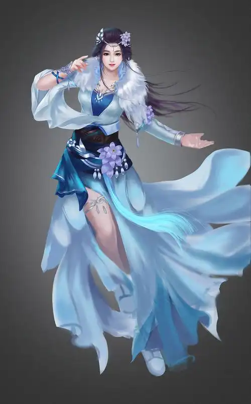 游戏女角色外观练习