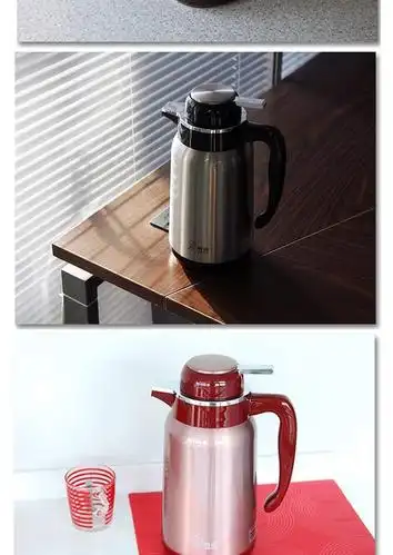 希诺xn-8861 1.6升 不锈钢玻璃内胆保温壶 彩色