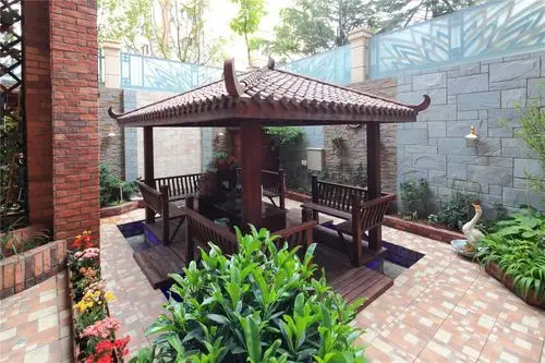 休闲复古的花园设计效果图设计图片赏析